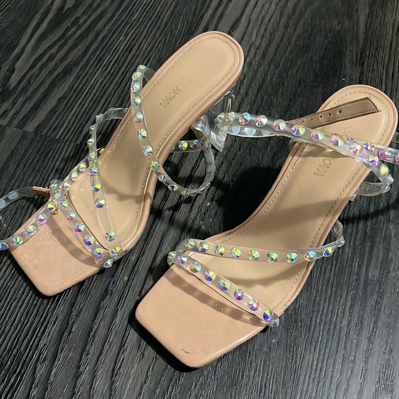 Shoes - Fashion Nova Rhinestone Heels